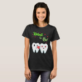 Mint om grappig tandpasta tandarts Valentin T-shirt (Voorkant volledig)