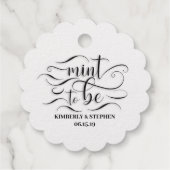 Mint om te wedden bedankjes labels (Achterkant)