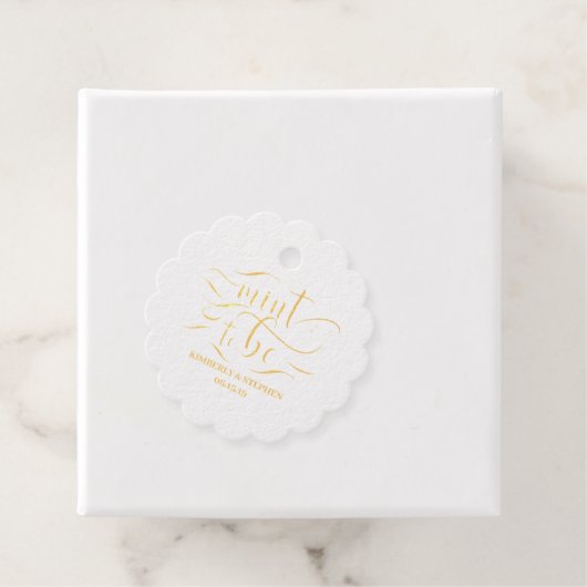 Mint om te wedden bedankjes labels (Met doos)