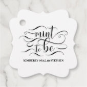 Mint om te wedden bedankjes labels (Voorkant)