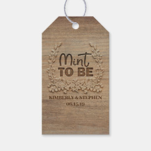 Mint om te wedden cadeaulabel