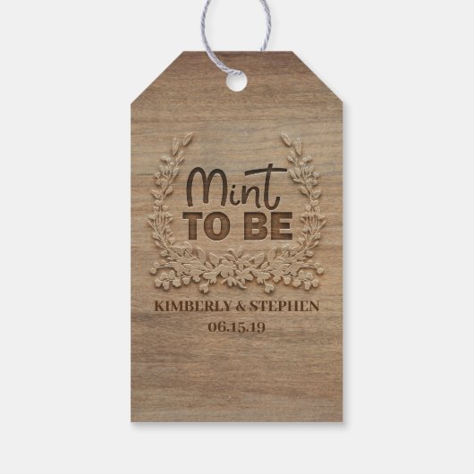 Mint om te wedden cadeaulabel (Achterkant)