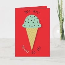 Mint om Valentijnsdag te vieren Cute Pun Ijs