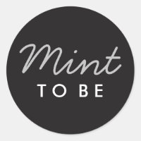 Mint om welkomsttas of Sticker van de Favor te zij