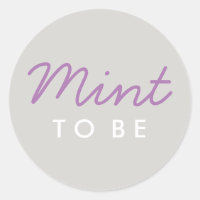 Mint om welkomsttas of Sticker van de Favor te zij