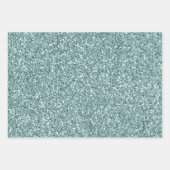 Mint Ombre Glitter Inpakpapier Vel (Voorkant 3)