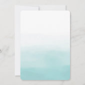 Mint Ombre Glitter Kaart (Achterkant)