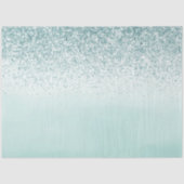 Mint Ombre Glitter Tissuepapier (Voorkant)