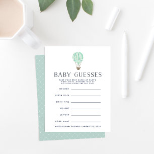 Mint Omhoog in het Baby shower van de Lucht