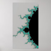 Mint op een Abstract sterfractal op afstand Poster (Voorkant)