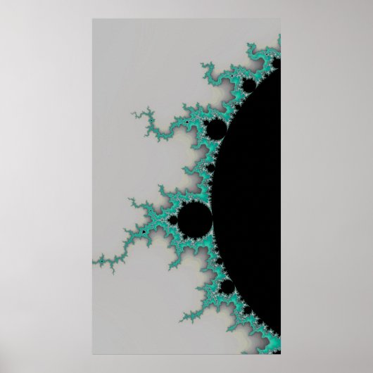 Mint op een Abstract sterfractal op afstand Poster (Voorkant)