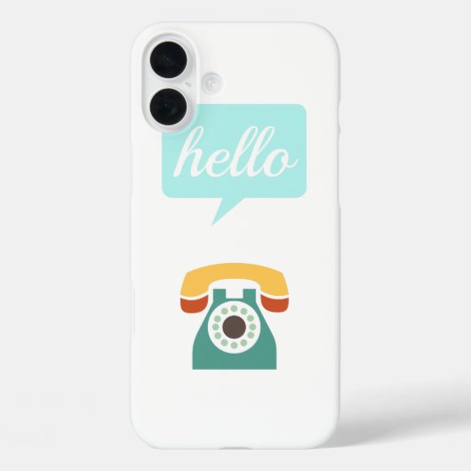 Mint Oranje Aqua Tan Retro Telefoon Hallo Case-Mate iPhone Case (Achterkant)