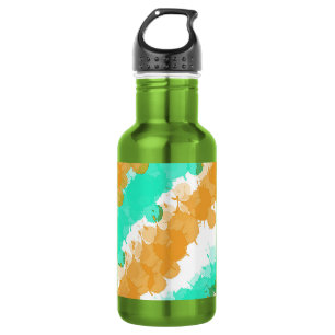 Mint & Oranje Bright Splatter Waterfles
