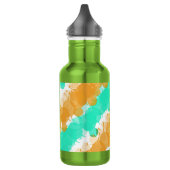 Mint & Oranje Bright Splatter Waterfles (Links)