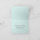 Mint Ornamenten kerstKaart Feestdagen Kaart (Binnen)