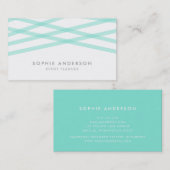 Mint Overlapping Lines Visitekaartje (Voorkant / Achterkant)