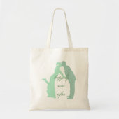 Mint Paar Bruiloft Tote Bag (Voorkant)