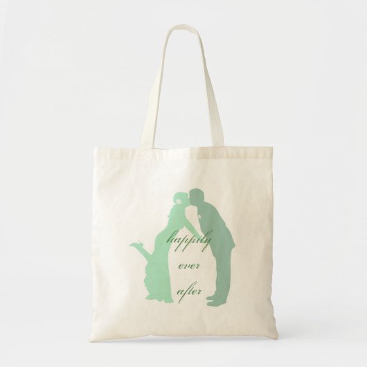Mint Paar Bruiloft Tote Bag (Voorkant)