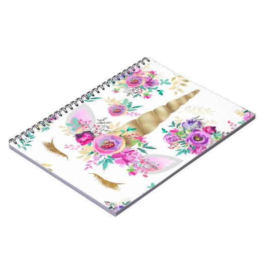 Mint, Paars, goudvlies Notitieboek (Linkerzijde)