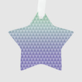 Mint Paarse driehoeken Ornament (achterkant)