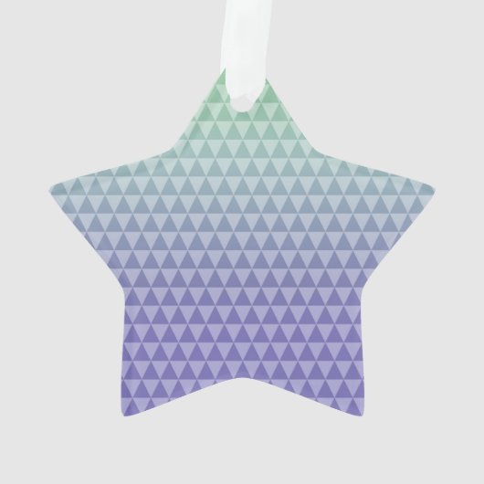 Mint Paarse driehoeken Ornament (achterkant)