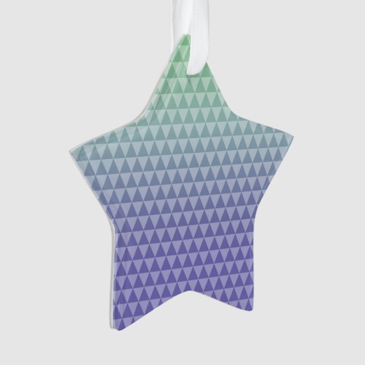 Mint Paarse driehoeken Ornament (voorkant)