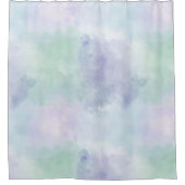 Mint Paarse stropdasverf Douchegordijn (Voorkant)