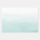 Mint Paarse Waterverf Tie Dye Inpakpapier Vel (Voorkant 3)