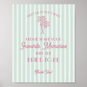 Mint Palm Springs Favoriete Herinneringen met de B Poster