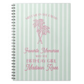 Mint Palm Springs Favoriete herinneringen met verj Notitieboek (Voorkant)