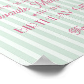 Mint Palm Springs Favoriete herinneringen met verj Poster (Hoek)