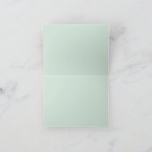 Mint Palm Springs Pastel Strand Bedankkaartjes Bedankkaart (Binnen)