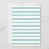 Mint Palm Tree Wedding Save the Date (Achterkant)