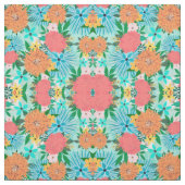 Mint pastel Floral Stof (Swatch)