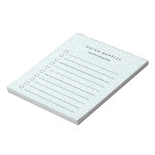 Mint | Pastel Leopard Print op maat Notitieblok (Linkerzijde)