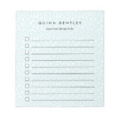 Mint | Pastel Leopard Print op maat Notitieblok (Voorkant)