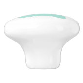 Mint Paw Afdrukken Keramische Knop (Zijkant)