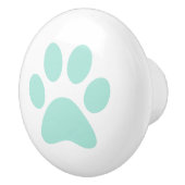 Mint Paw Afdrukken Keramische Knop (Rechts)