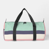 Mint Peach Modern Color Blocks Stripes personalise Plunjezak (Achterkant)