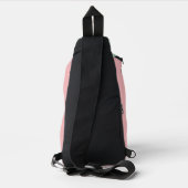 Mint Peach Modern Color Blocks Stripes personalise Sling Bag (Achterkant)