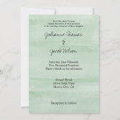 Mint Peacock Feather Kaart (Achterkant)