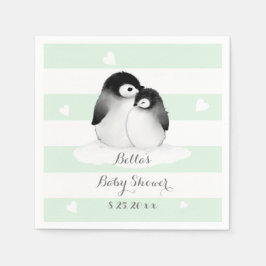 Mint Penguin Papieren servetten