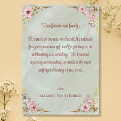  Mint Peony bedankje Bedankkaart