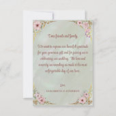 Mint Peony bedankje Bedankkaart (Voorkant)