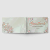  Mint Peony Wedding Folie Guestbook Gastenboek (Volledig)