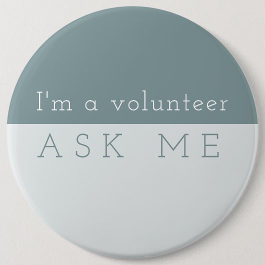 MINT Perfectie. VRAAG ME Ronde Button 6,0 Cm (Voorkant)