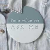 MINT Perfectie. VRAAG ME Ronde Button 6,0 Cm (In situ)