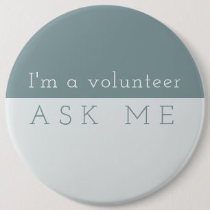 MINT Perfectie. VRAAG ME Ronde Button 6,0 Cm