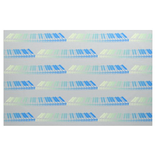 Mint Piano Keys Stof (Yard (91,4 cm))