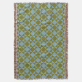 Mint Pine Diamond Tile  Deken (Voorkant Verticaal)